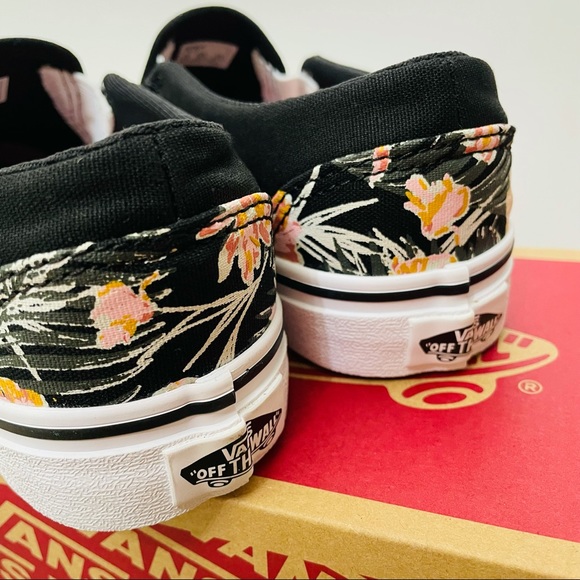 Vans Asher Palm Floral Slip-on Shoes - Picture 3 of 6